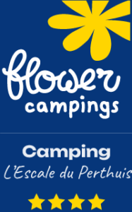 logo camping l escale du perthuis bg blue